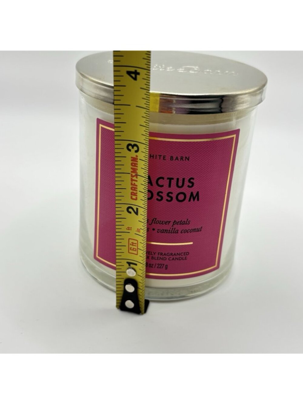 Bath & Body Works Cactus Blossom Single Wick Candle 8oz White Barn Coconut Jar - Picture 9 of 10